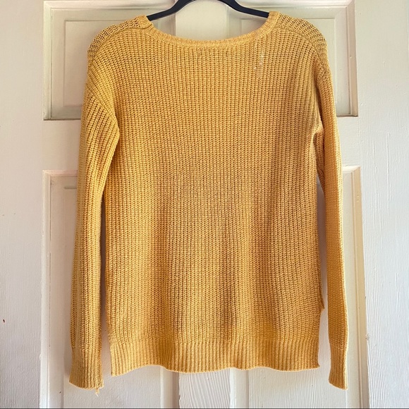 Becool light yellow knitted sweater Sz S - Picture 4 of 4